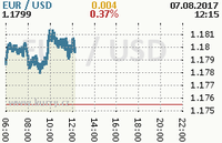 Online graf kurzu usd/eur