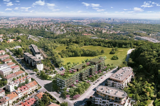 Rezidenční komplex Sakura Sakura v Košířích je rezidenční komplex