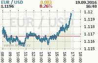 Online graf kurzu usd/eur