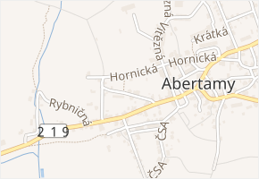Blatenská v obci Abertamy - mapa ulice