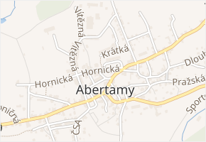Bož. Němcové v obci Abertamy - mapa ulice