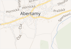 Hřbitovní v obci Abertamy - mapa ulice
