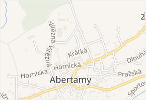 Krátká v obci Abertamy - mapa ulice
