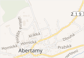 Lidická v obci Abertamy - mapa ulice