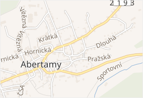 Nerudova v obci Abertamy - mapa ulice