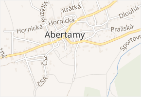 Palackého v obci Abertamy - mapa ulice