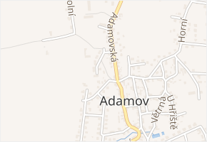 Dolní v obci Adamov - mapa ulice