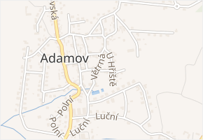 Na štole v obci Adamov - mapa ulice