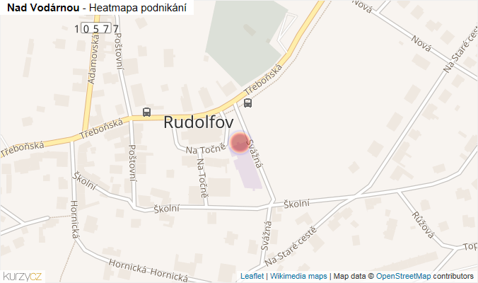 Mapa Nad Vodárnou - Firmy v ulici.