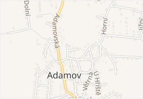 Severní v obci Adamov - mapa ulice