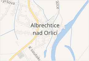 Albrechtice nad Orlicí v obci Albrechtice nad Orlicí - mapa části obce