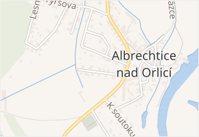 Květná v obci Albrechtice nad Orlicí - mapa ulice