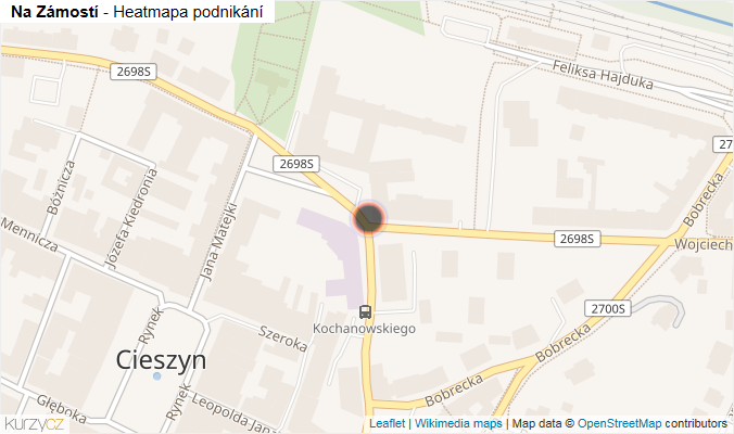 Mapa Na Zámostí - Firmy v ulici.