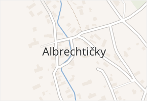 Albrechtičky v obci Albrechtičky - mapa části obce