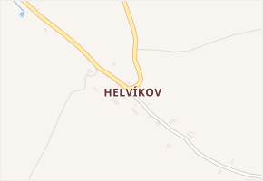 Helvíkov v obci Anenská Studánka - mapa části obce