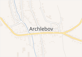 Kyjovská v obci Archlebov - mapa ulice