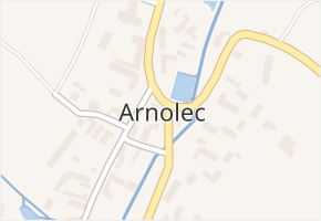 Arnolec v obci Arnolec - mapa části obce