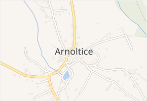 Arnoltice v obci Arnoltice - mapa části obce