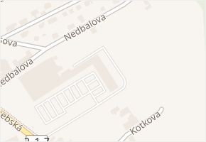 Chebská v obci Aš - mapa ulice