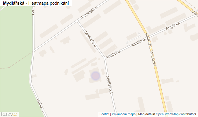 Mapa Mydlářská - Firmy v ulici.