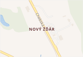 Nový Žďár v obci Aš - mapa části obce