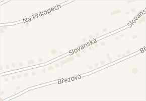 Slovanská v obci Aš - mapa ulice