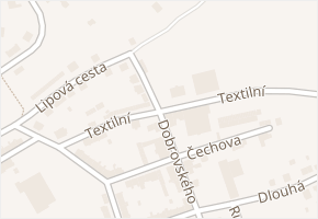 Textilní v obci Aš - mapa ulice