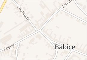 Zahradní v obci Babice - mapa ulice