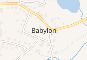 Babylon v obci Babylon - mapa části obce