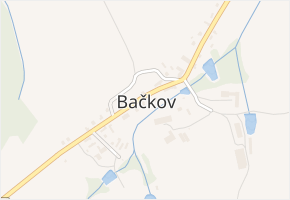 Bačkov v obci Bačkov - mapa části obce
