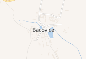 Bácovice v obci Bácovice - mapa části obce