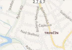 Boženy Němcové v obci Bakov nad Jizerou - mapa ulice