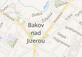Havlíčkova v obci Bakov nad Jizerou - mapa ulice
