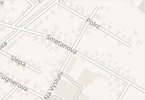 Smetanova v obci Bakov nad Jizerou - mapa ulice