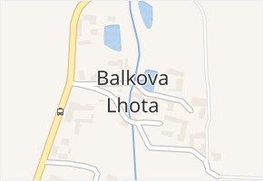 Balkova Lhota v obci Balkova Lhota - mapa části obce