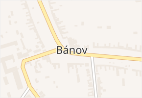 Bánov v obci Bánov - mapa části obce