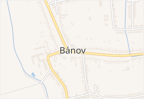 Na Zámečku v obci Bánov - mapa ulice