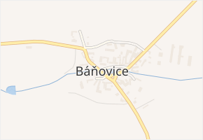 Báňovice v obci Báňovice - mapa části obce
