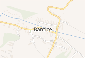 Bantice v obci Bantice - mapa části obce