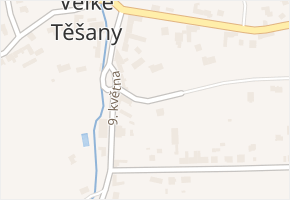 9. května v obci Bařice-Velké Těšany - mapa ulice