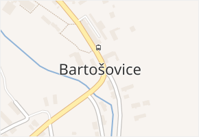 Bartošovice v obci Bartošovice - mapa části obce