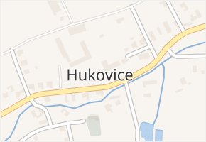 Hukovice v obci Bartošovice - mapa části obce