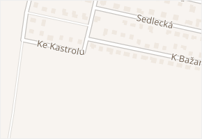 Ke Kastrolu v obci Bašť - mapa ulice