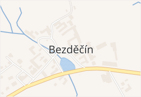 Bezděčín v obci Batelov - mapa části obce