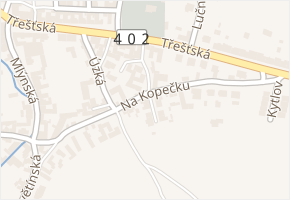 Na Kopečku v obci Batelov - mapa ulice