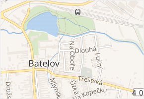 Na Oboře v obci Batelov - mapa ulice