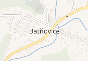Batňovice v obci Batňovice - mapa části obce