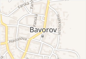 Bavorov v obci Bavorov - mapa části obce