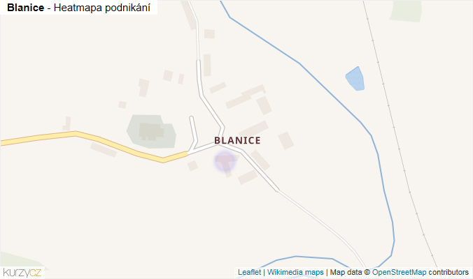 Mapa Blanice - Firmy v části obce.
