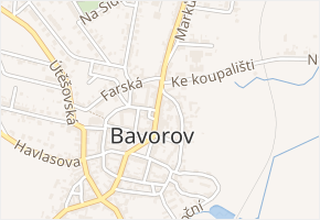 Chmelenského v obci Bavorov - mapa ulice